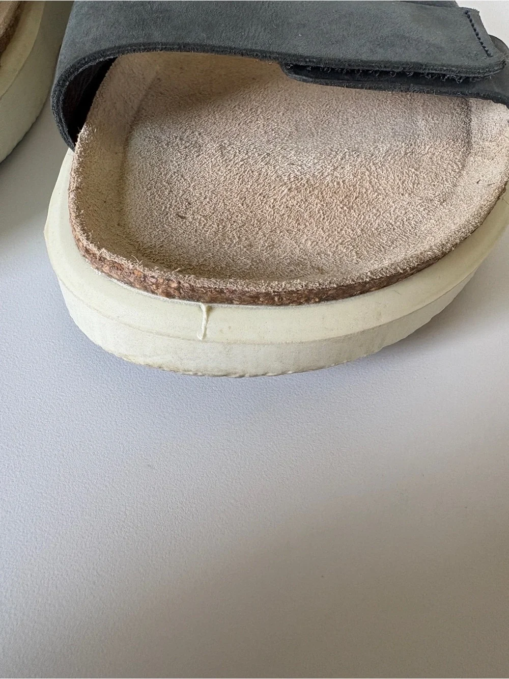 ECCO Corksphere Black Leather Sandals